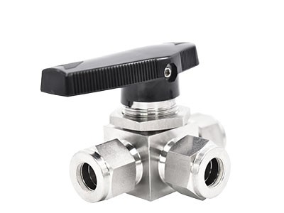 Stainless Steel Ball Valves Three Way with Twin Ferrule