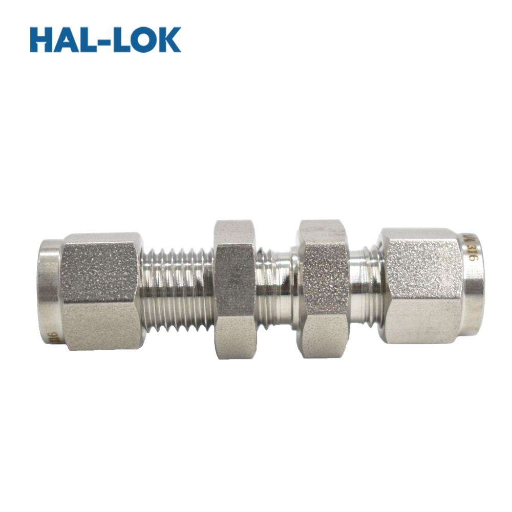 Stainless Steel Compression Fitting Through-Wall C...